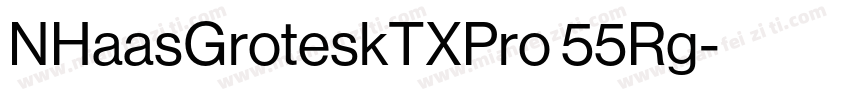 NHaasGroteskTXPro 55Rg字体转换